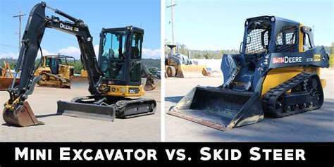 skid steer for excavation|skid steer vs mini excavator.